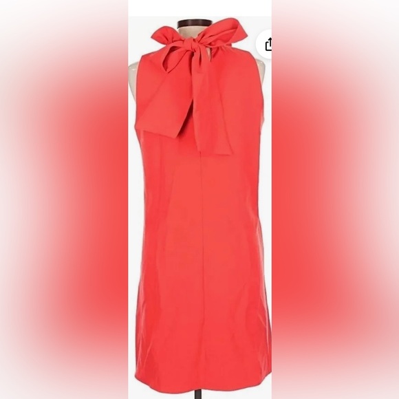 DO+BE Women’s Vibrant Coral Sleeveless Dress with ruffle tie detail Size S - Picture 2 of 9